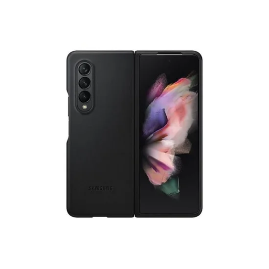 Samsung Galaxy Z Fold3 5G Leather Cover - Black